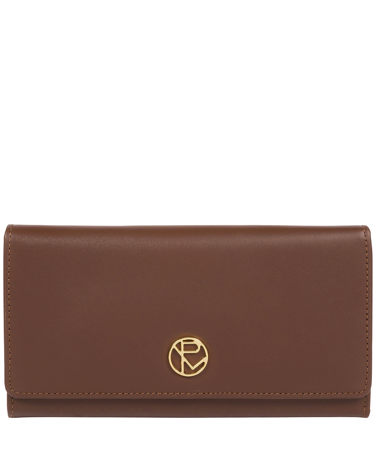 'Marseille' Ombré Chestnut Leather Purse