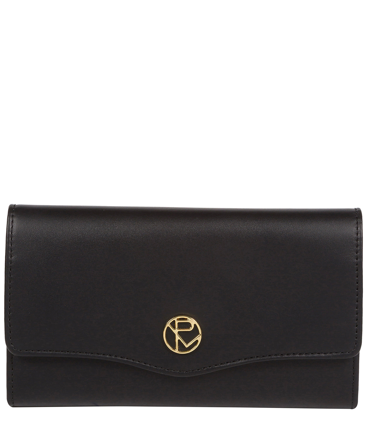 'Montpellier' Black Leather Purse