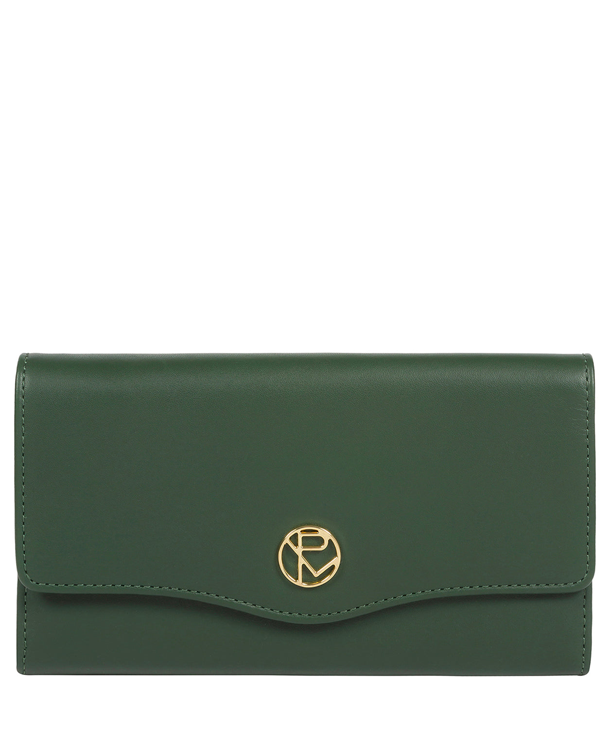 'Montpellier' Evergreen Leather Purse