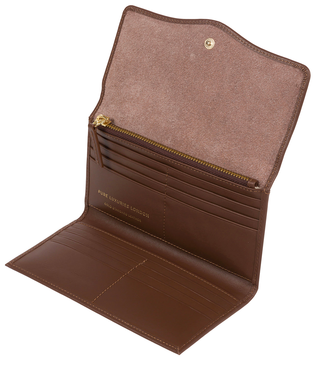 'Montpellier' Ombré Chestnut Leather Purse