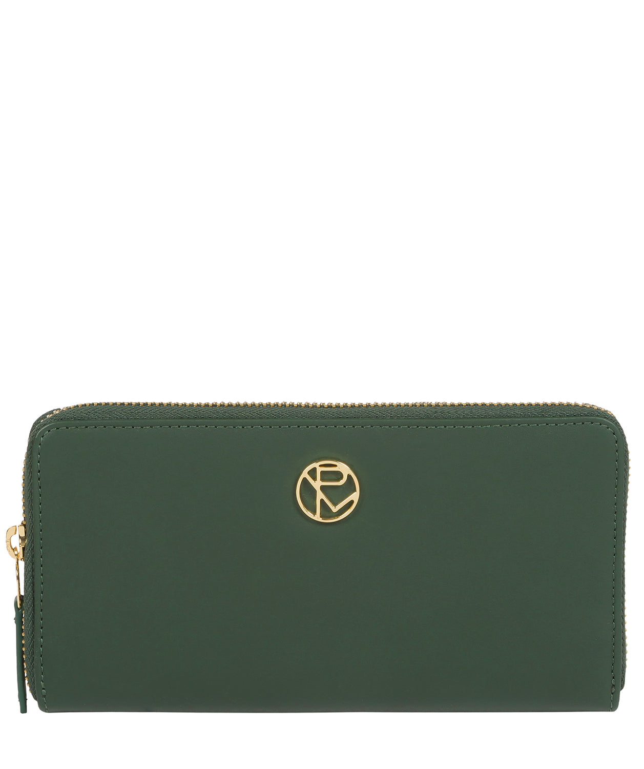 'Nimes' Evergreen Leather Purse