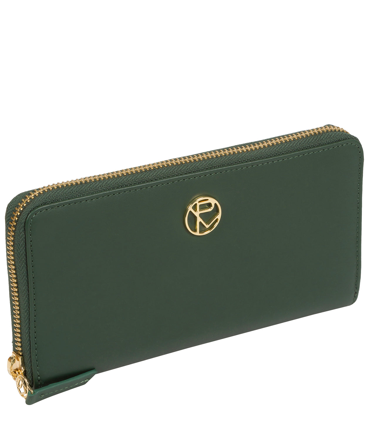 'Nimes' Evergreen Leather Purse