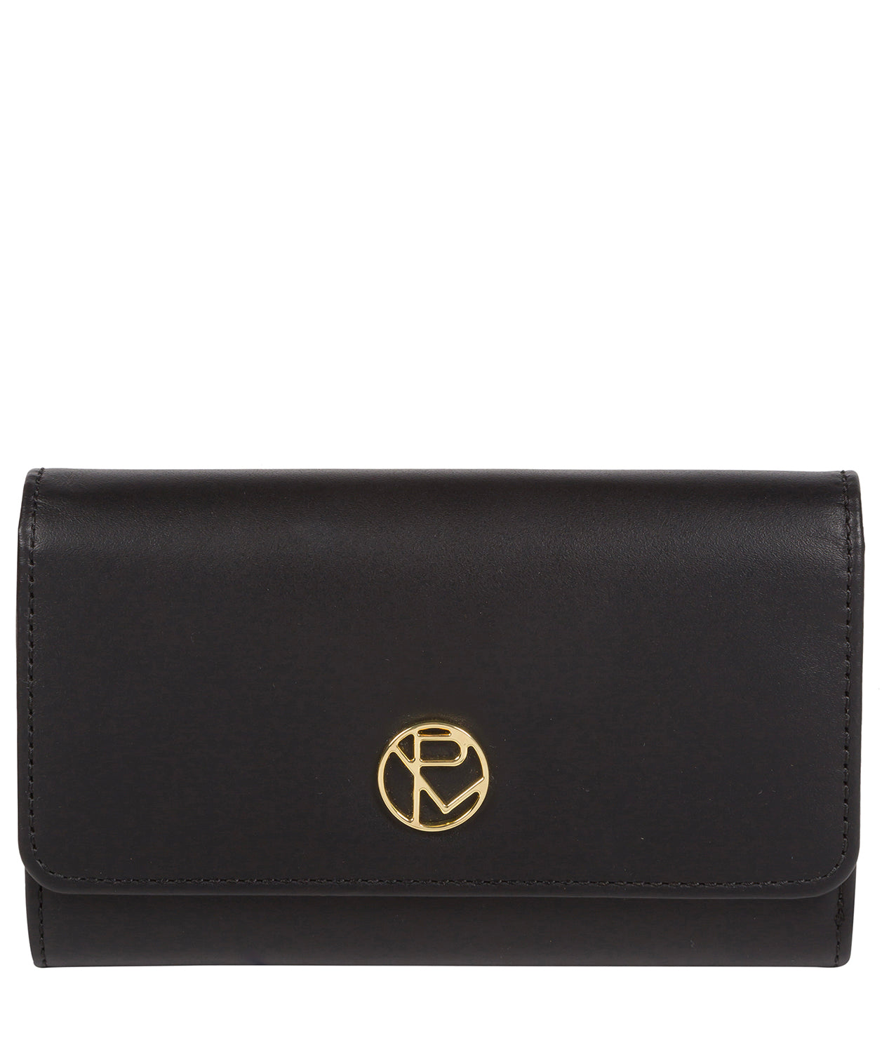 'Metz' Black Leather Purse