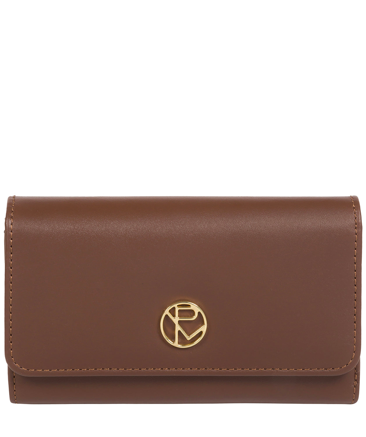 'Metz' Ombré Chestnut Leather Purse