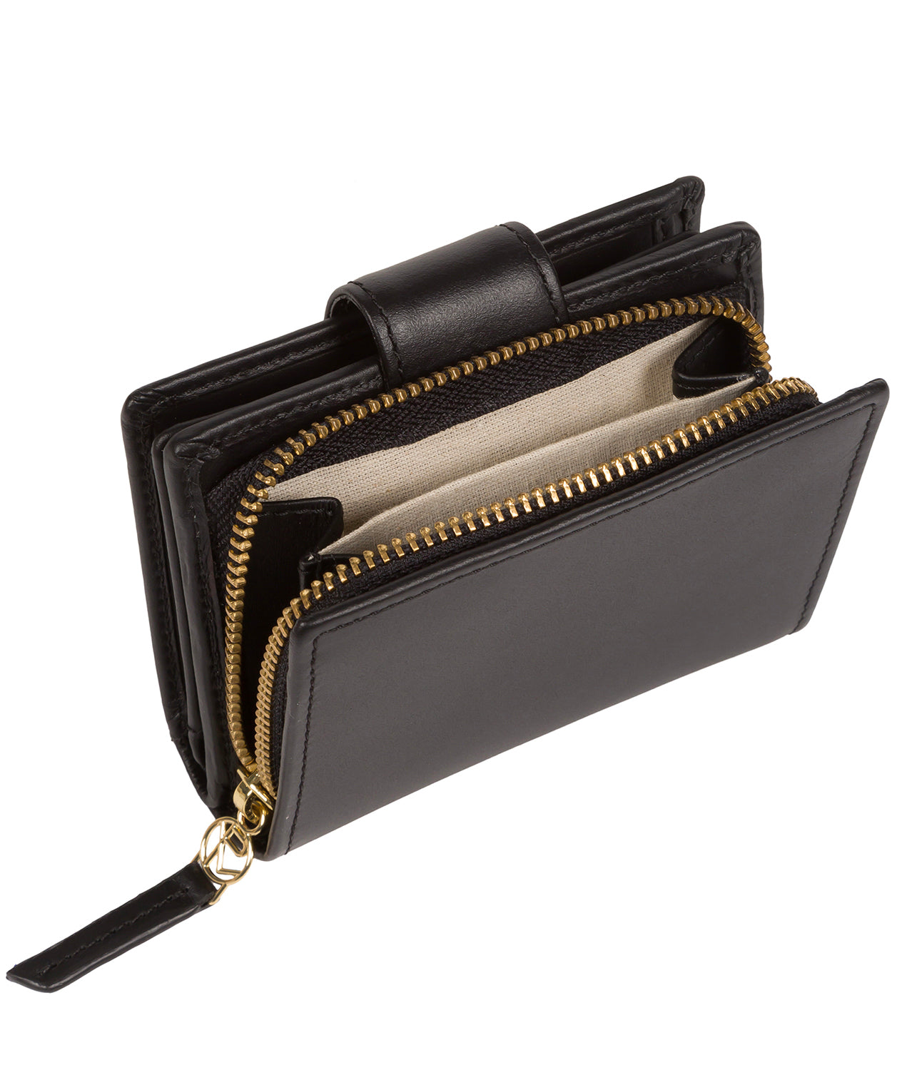 'Avignon' Black Leather Purse