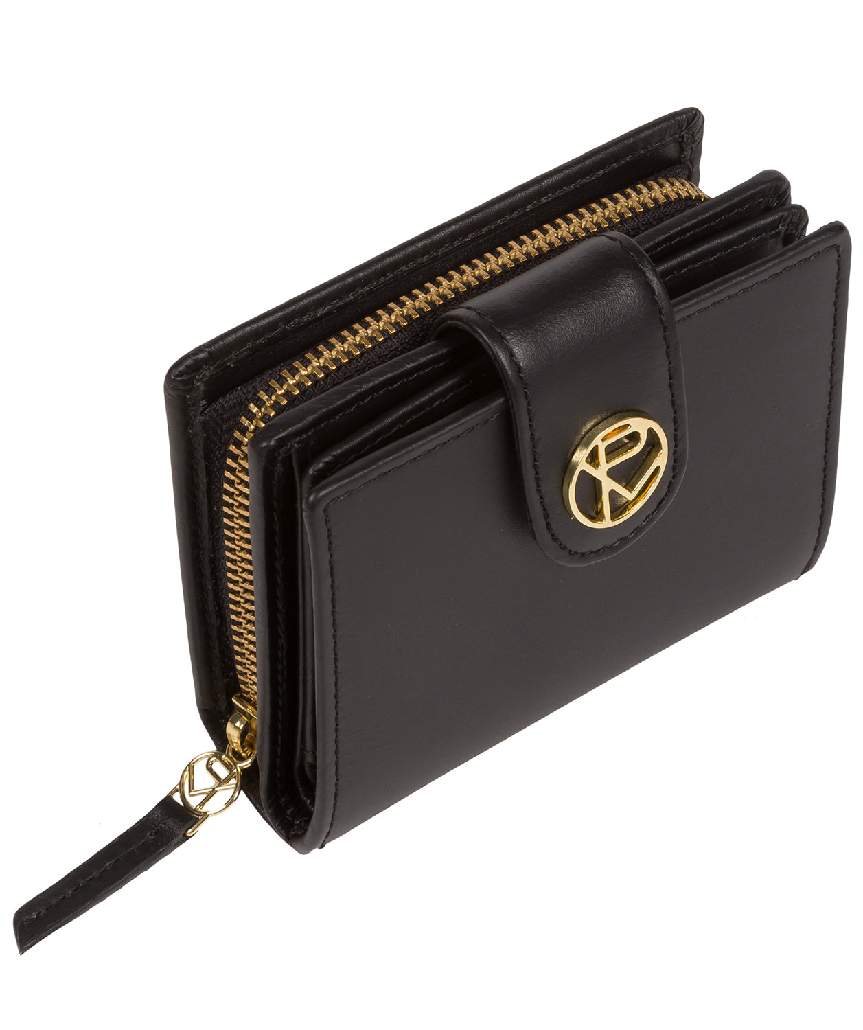 'Avignon' Black Leather Purse