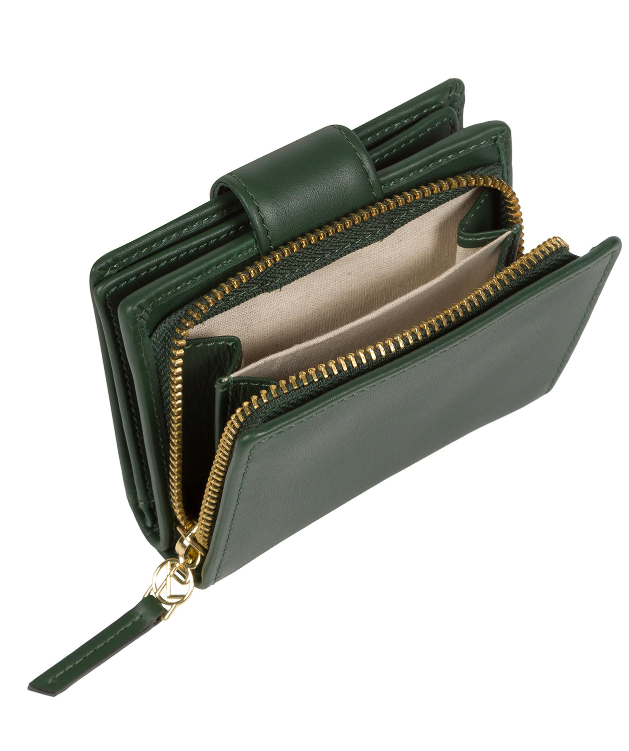 'Avignon' Evergreen Leather Purse