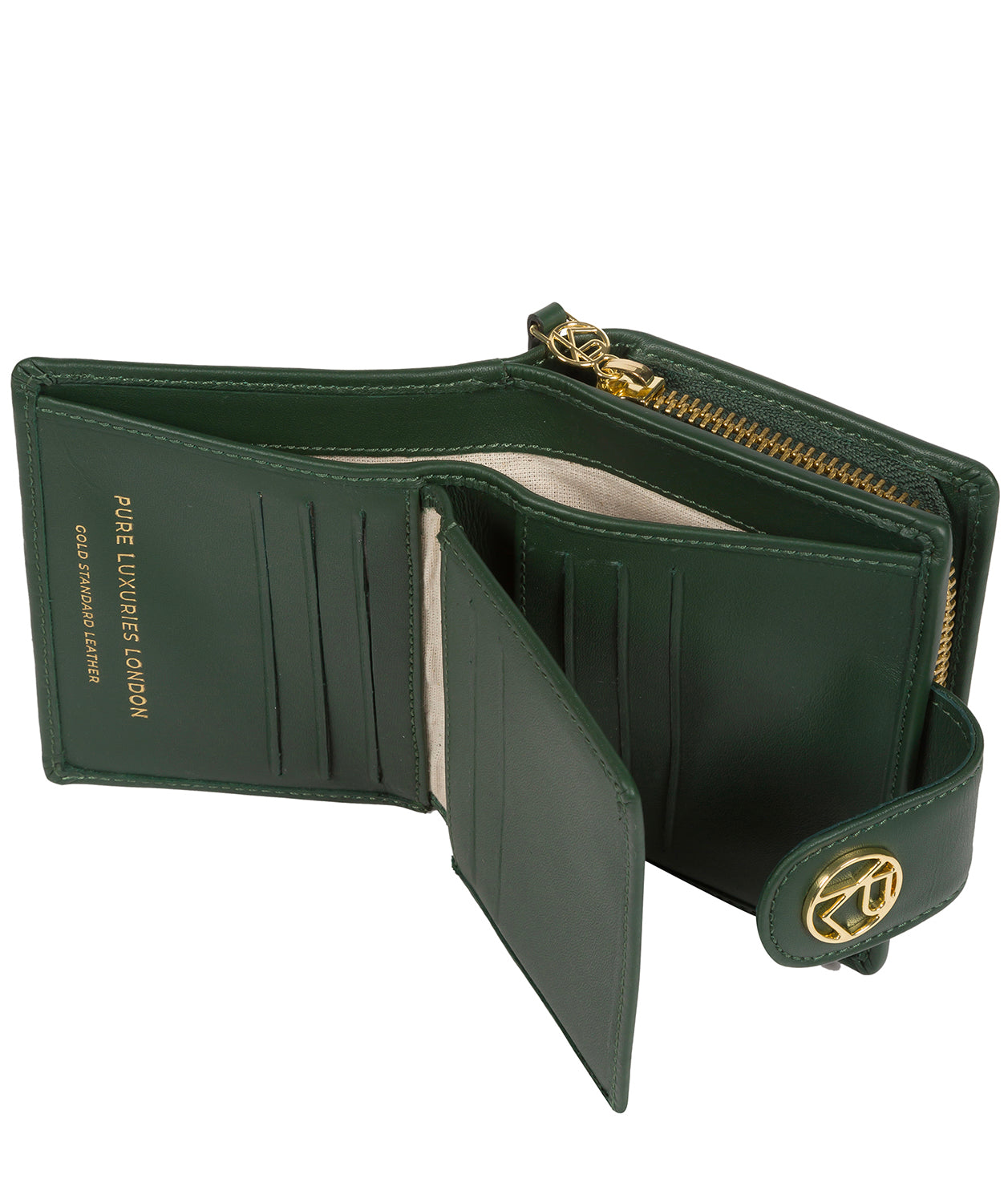 'Avignon' Evergreen Leather Purse