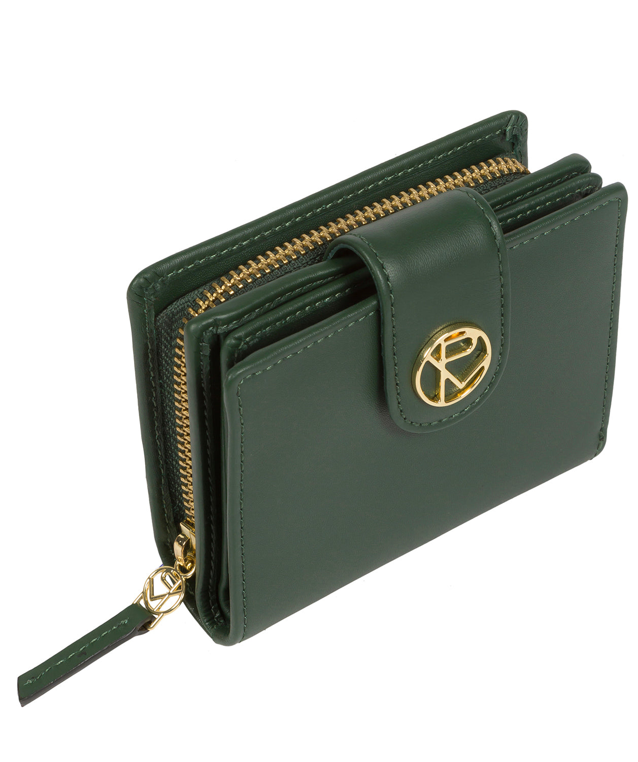 'Avignon' Evergreen Leather Purse