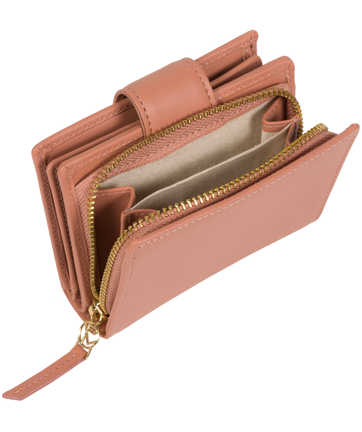 'Avignon' Misty Rose Leather Purse