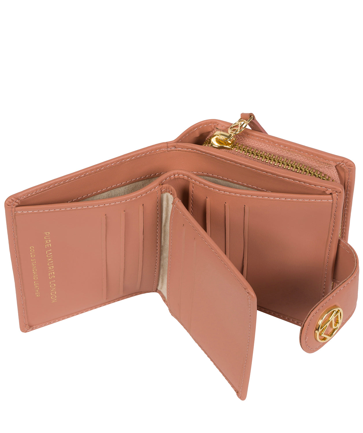 'Avignon' Misty Rose Leather Purse