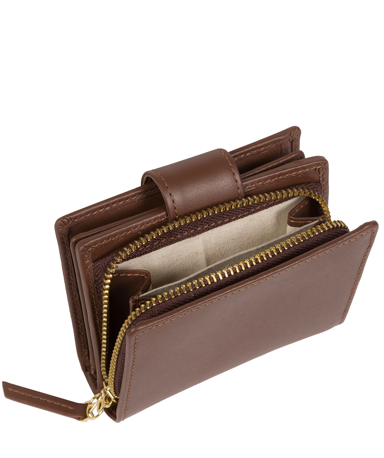 'Avignon' Ombré Chestnut Leather Purse