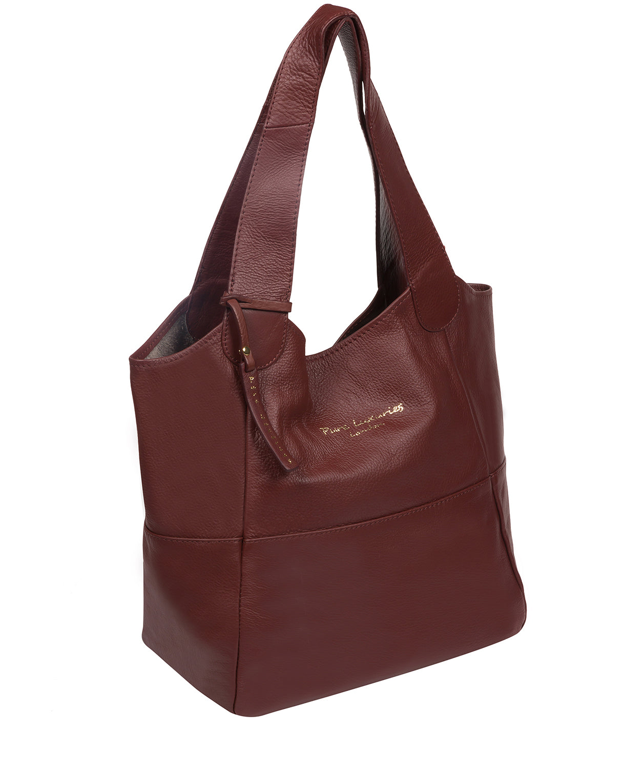 'Freer' Rich Chestnut Leather Tote Bag