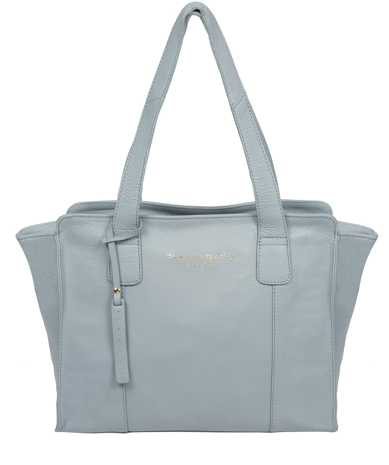 'Alexandra' Cashmere Blue Leather Handbag