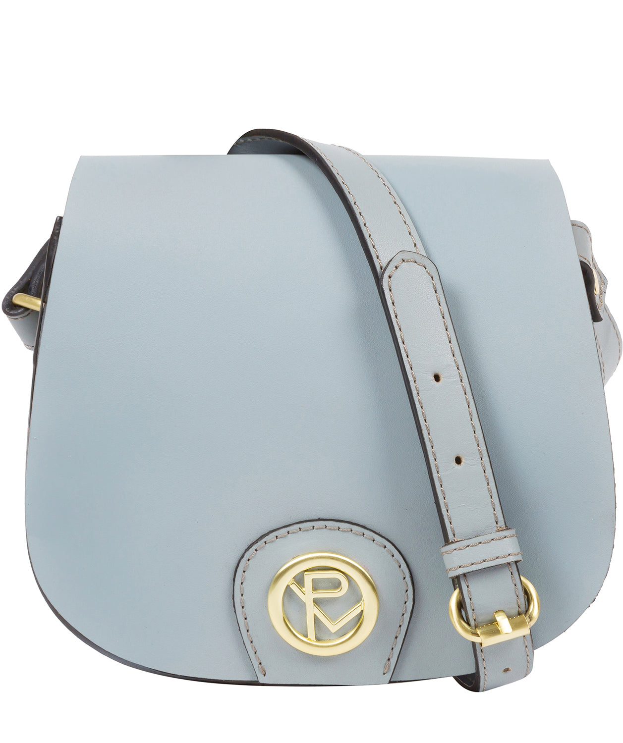 'Torver' Cashmere Blue Leather Cross Body Bag