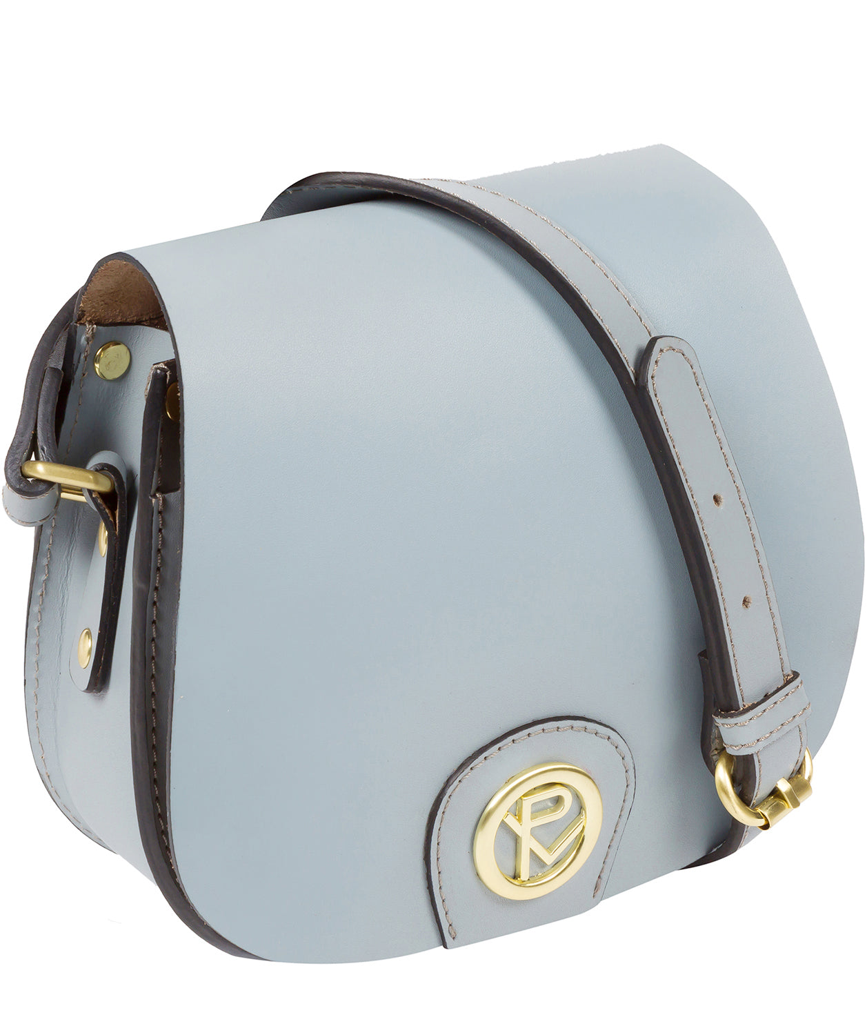 'Torver' Cashmere Blue Leather Cross Body Bag