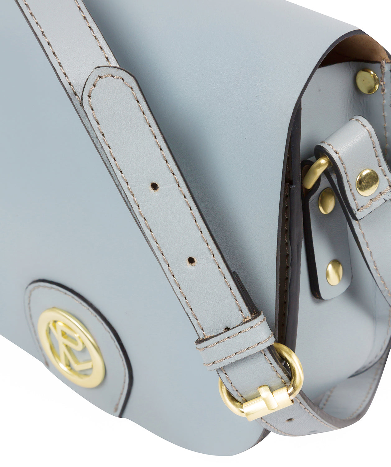 'Torver' Cashmere Blue Leather Cross Body Bag