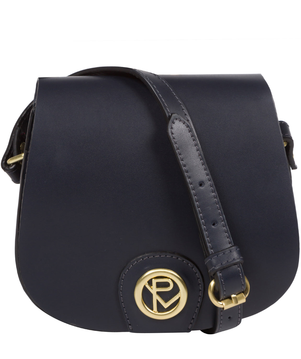 'Torver' Navy Leather Cross Body Bag