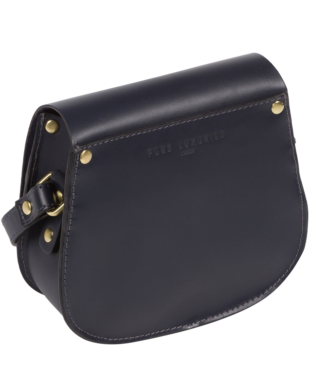 'Torver' Navy Leather Cross Body Bag