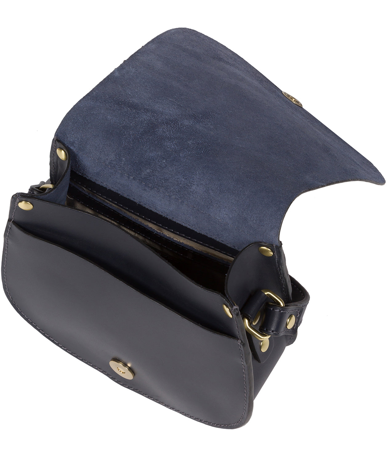 'Torver' Navy Leather Cross Body Bag