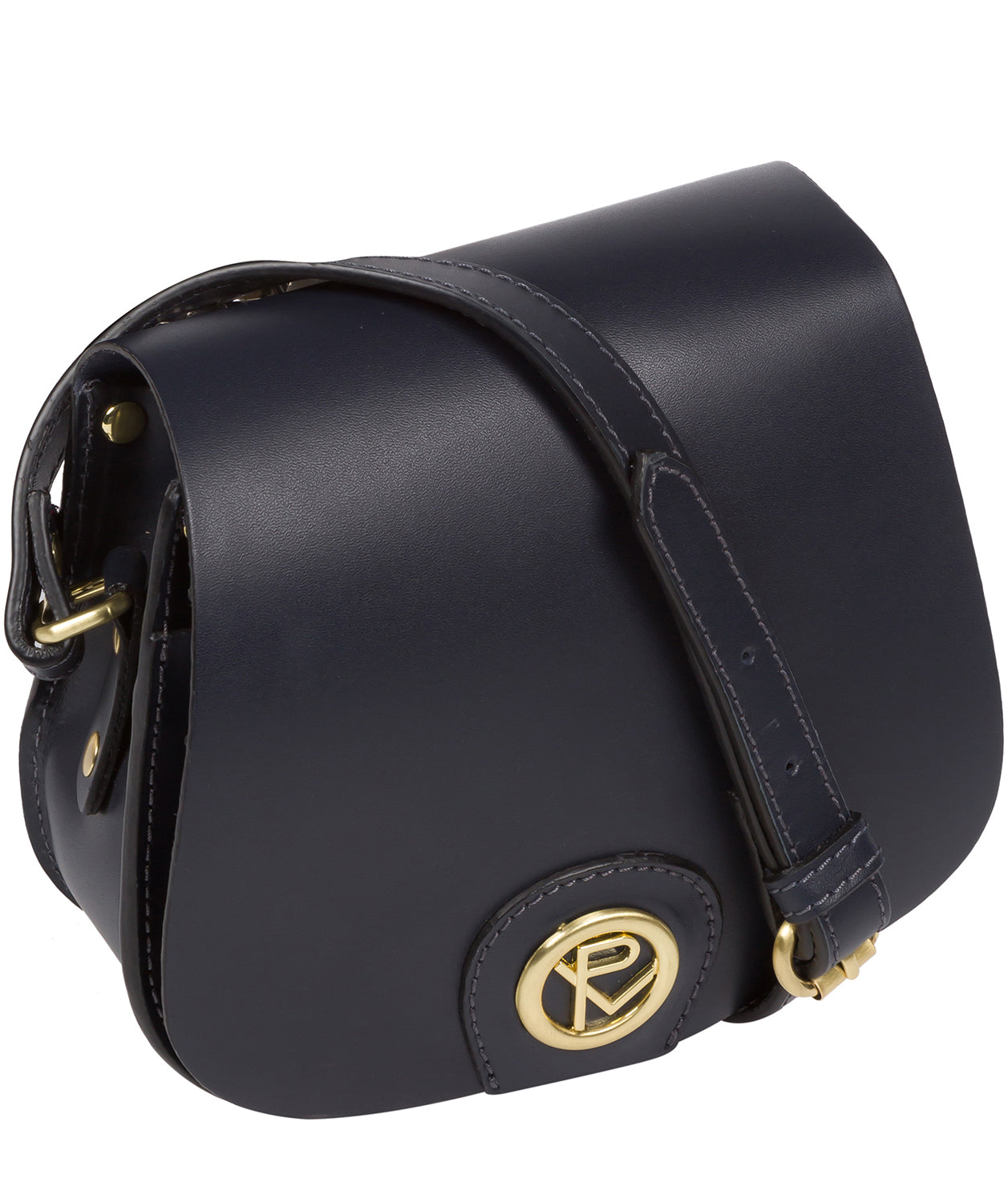 'Torver' Navy Leather Cross Body Bag