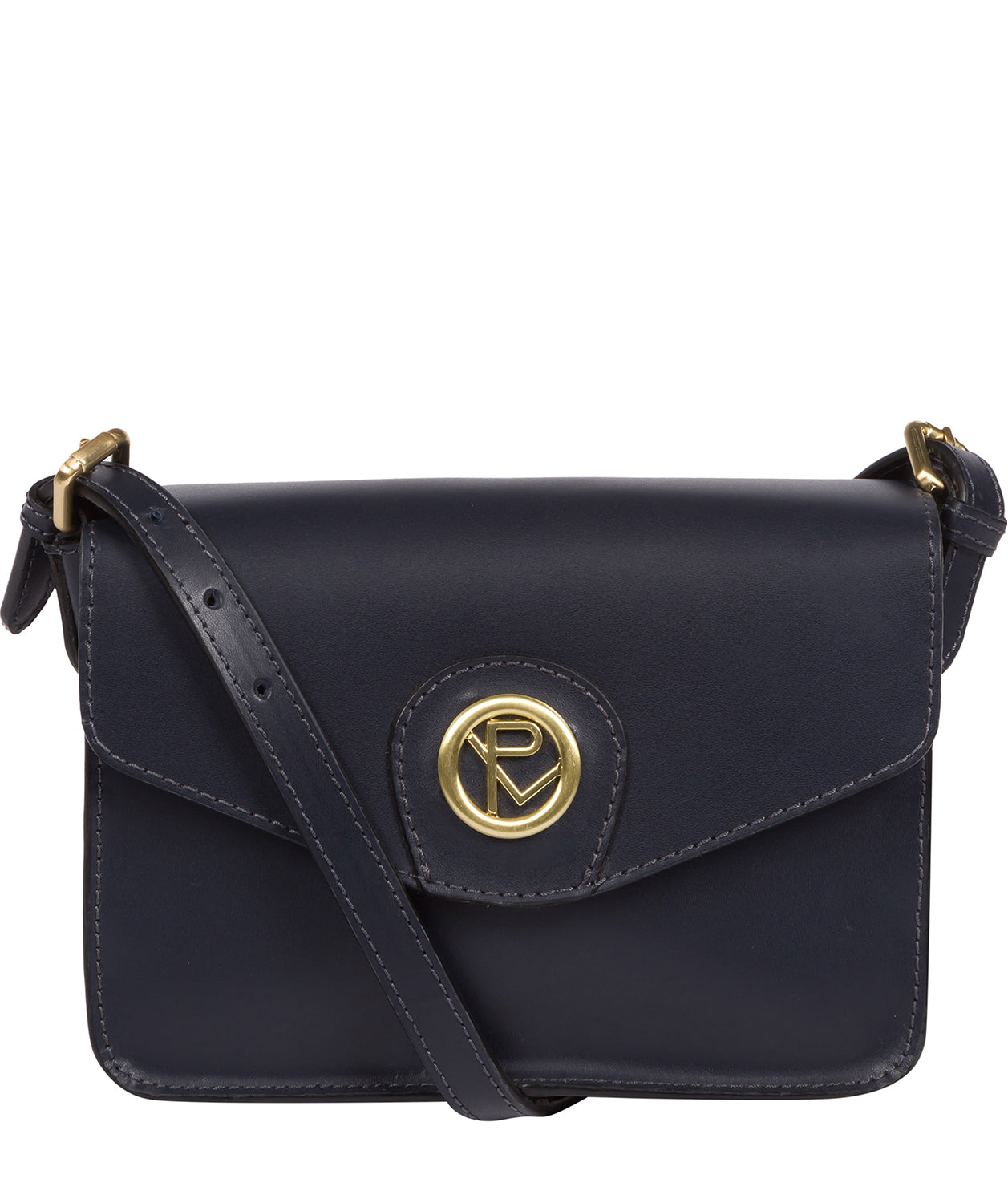 'Langdale' Navy Leather Cross Body Bag