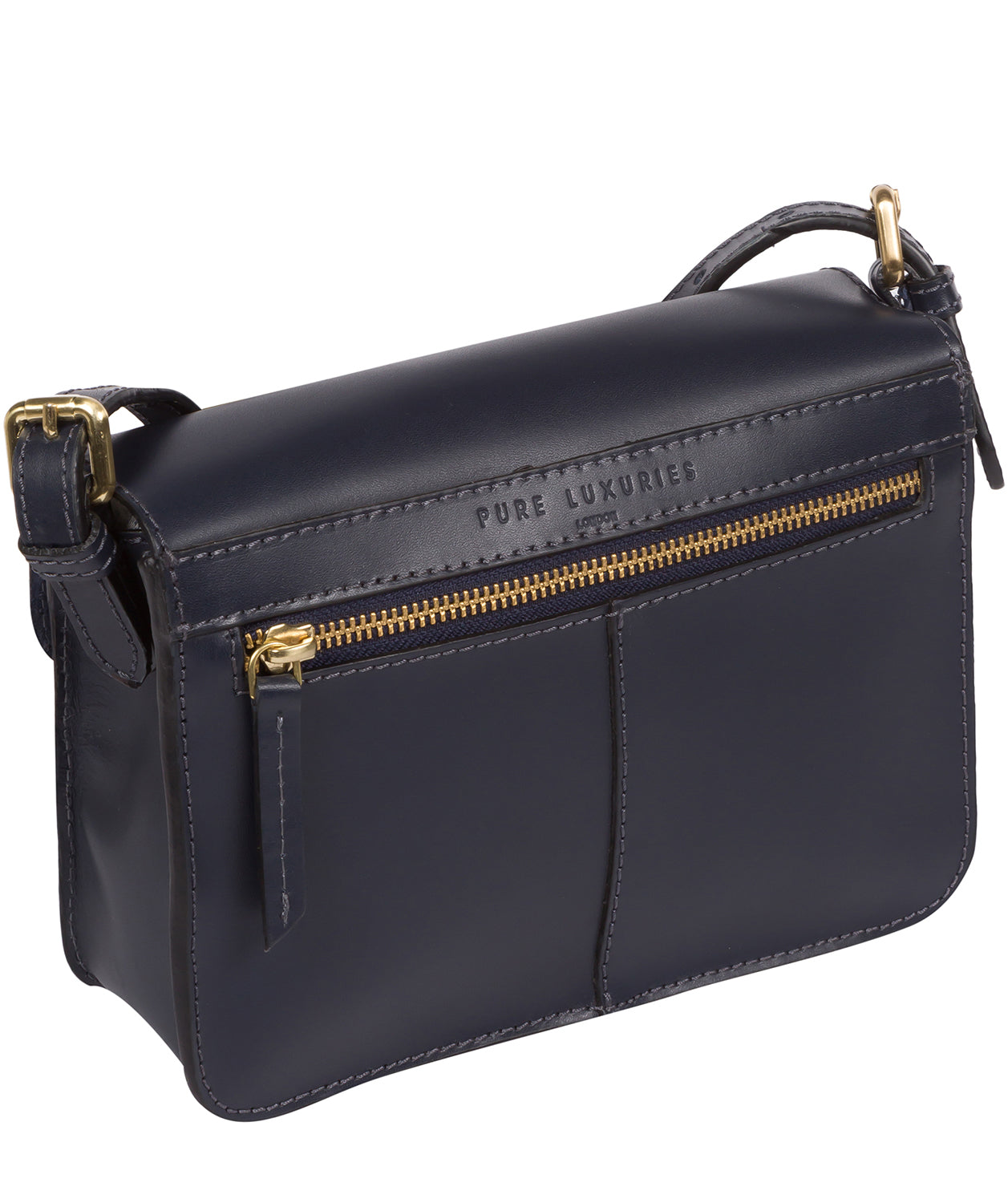 'Langdale' Navy Leather Cross Body Bag