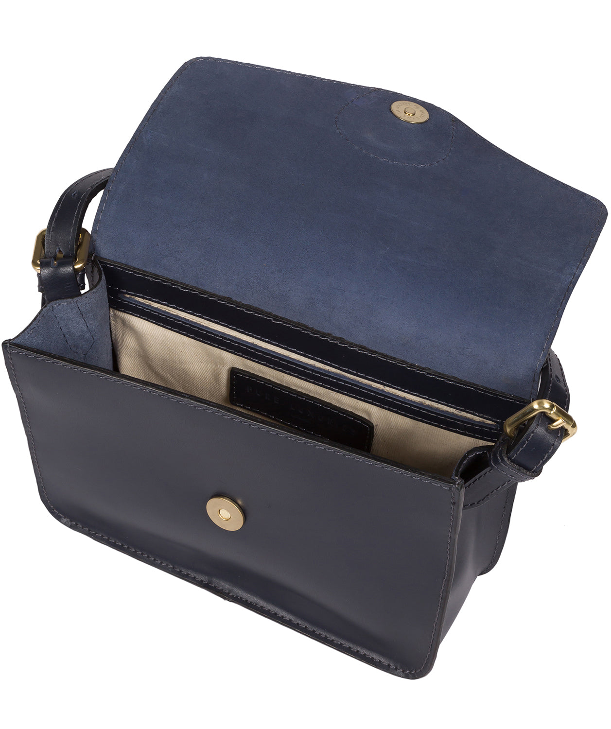 'Langdale' Navy Leather Cross Body Bag