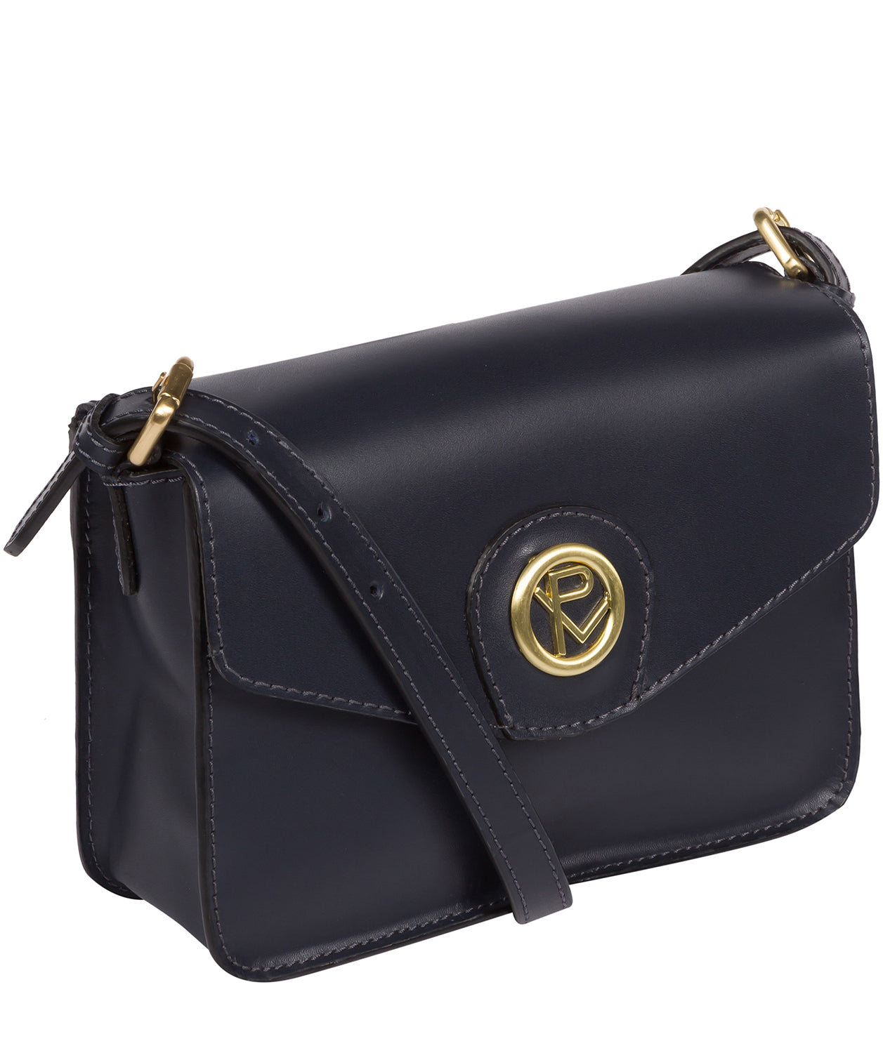 'Langdale' Navy Leather Cross Body Bag