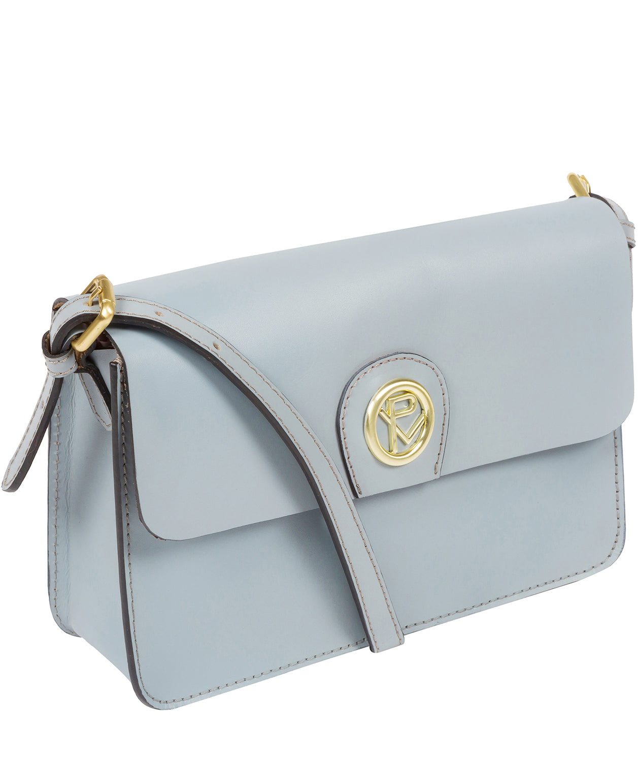 'Derwent' Cashmere Blue Leather Cross Body Bag