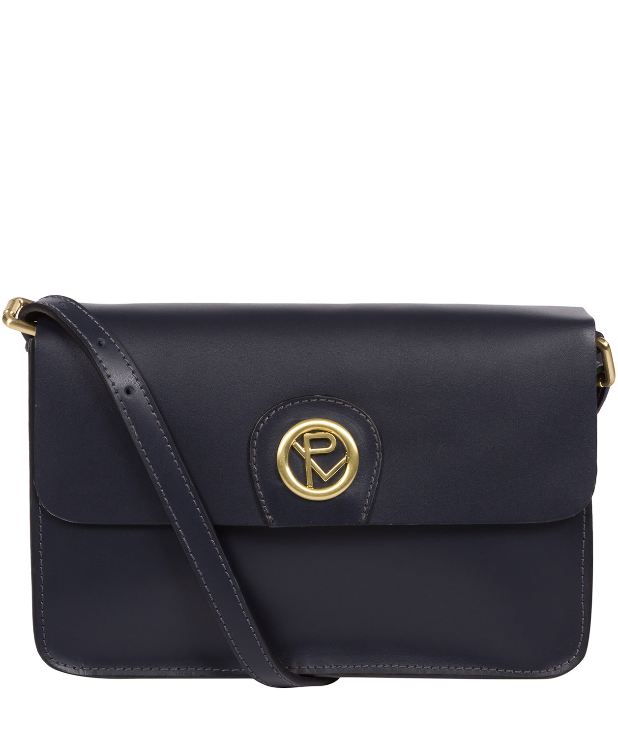 'Derwent' Navy Leather Cross Body Bag