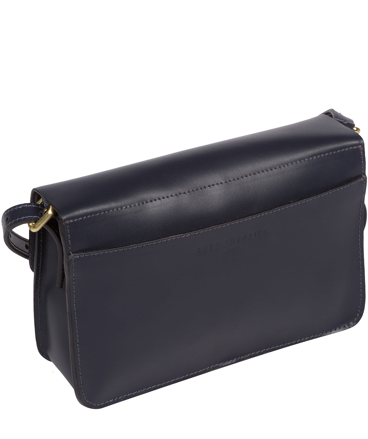 'Derwent' Navy Leather Cross Body Bag