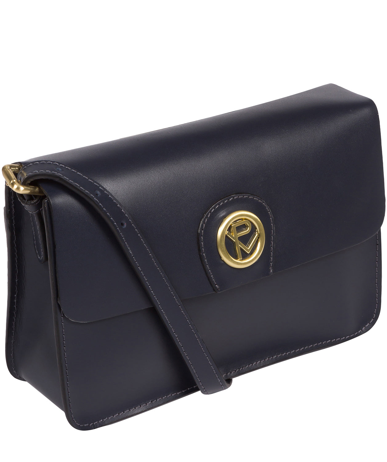 'Derwent' Navy Leather Cross Body Bag