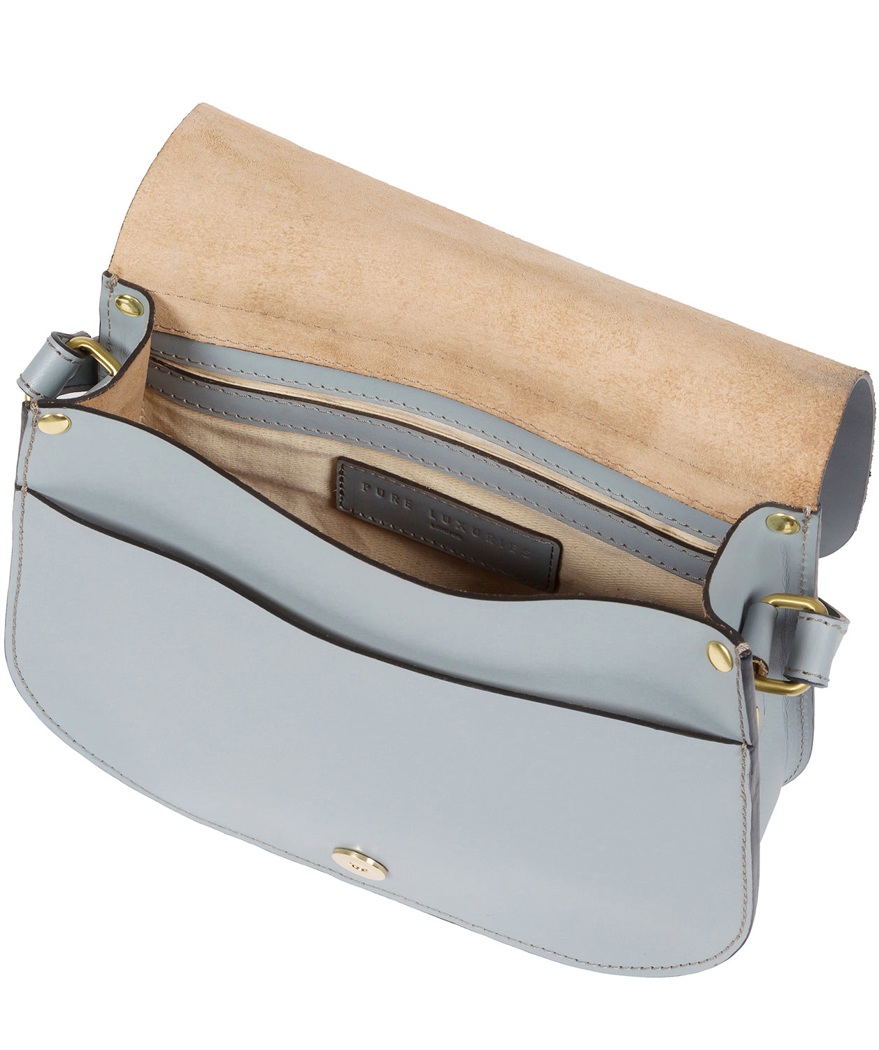 'Ambleside' Cashmere Blue Leather Cross Body Bag