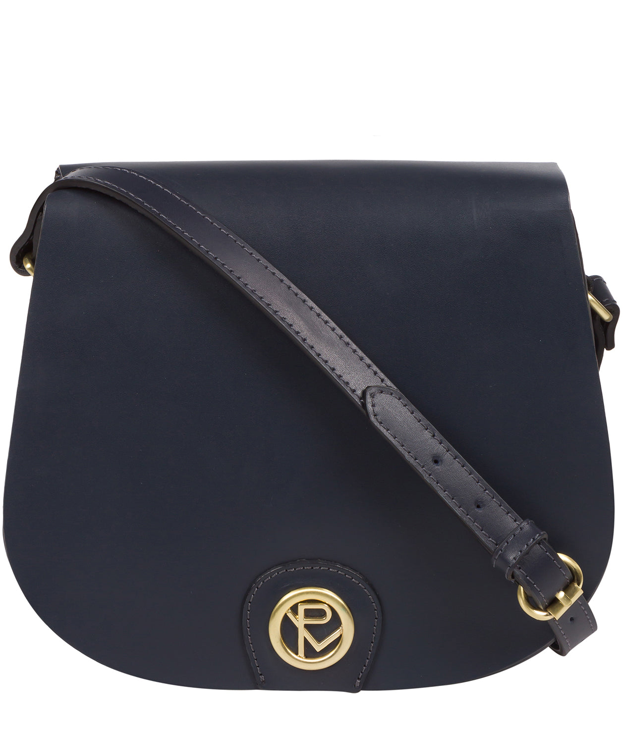 'Ambleside' Navy Leather Cross Body Bag