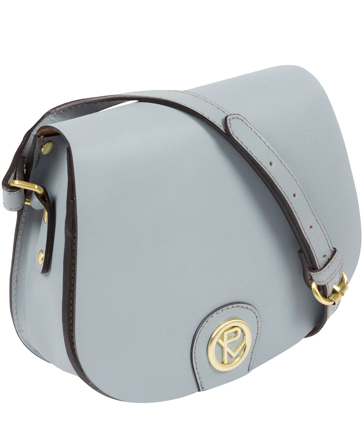 'Coniston' Cashmere Blue Leather Cross Body Bag