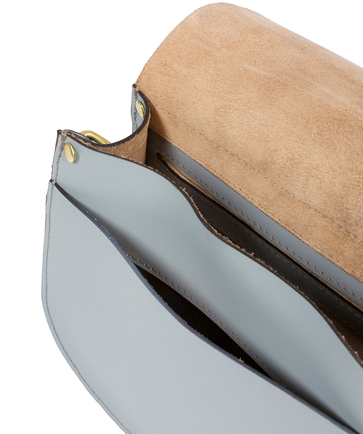 'Coniston' Cashmere Blue Leather Cross Body Bag