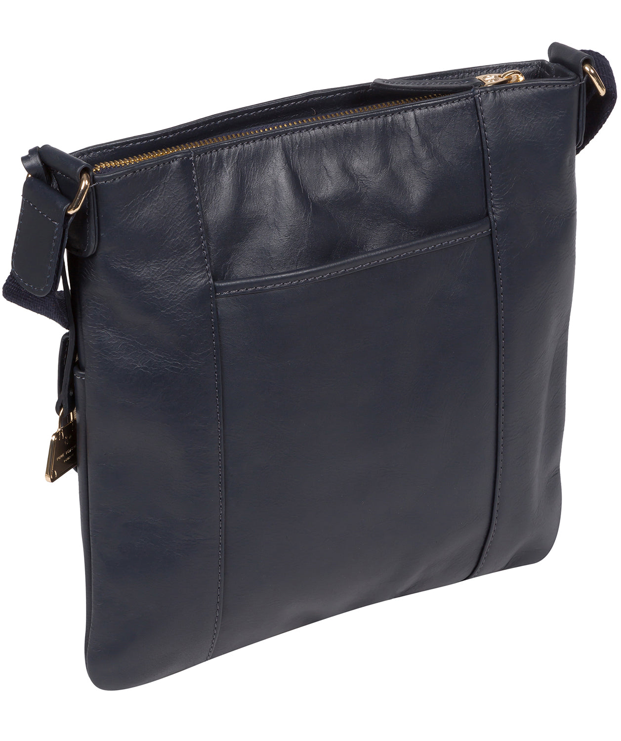 'Azalea' Navy Leather Cross Body Bag