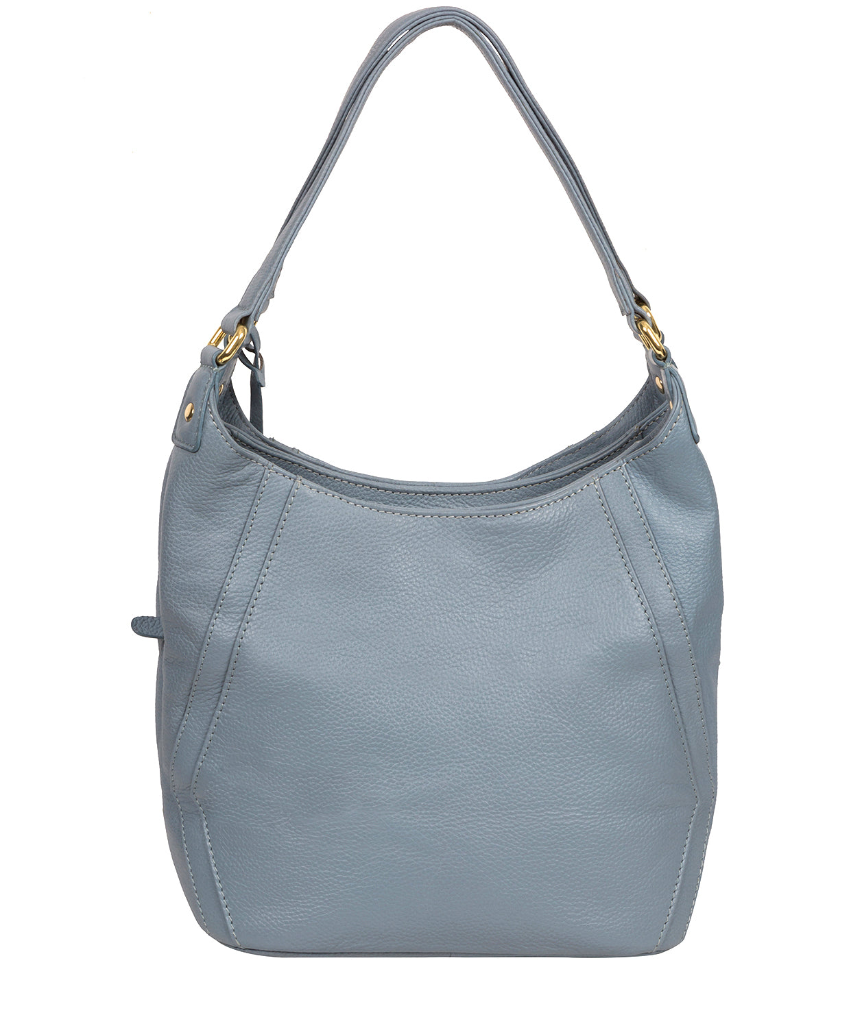 'Abigail' Blue Cloud Leather Shoulder Bag