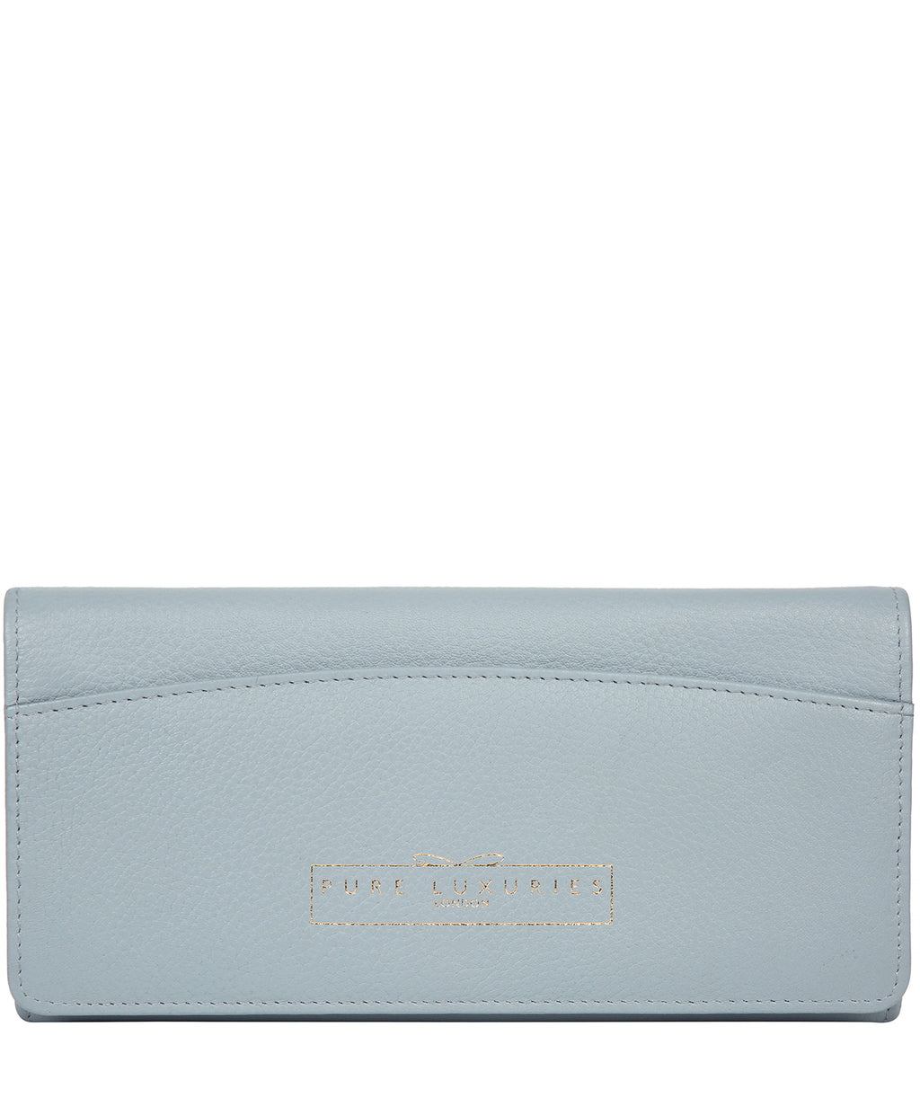 Blue Leather Purse 'Izabel' by Pure Luxuries – Pure Luxuries London