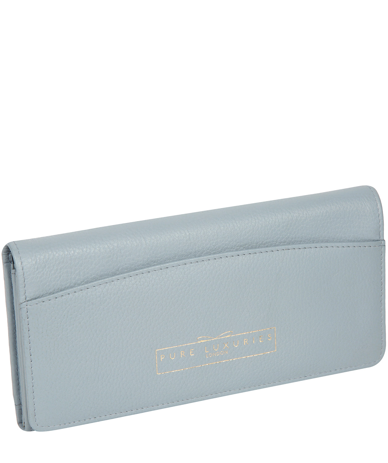 'Izabel' Cashmere Blue Leather Purse