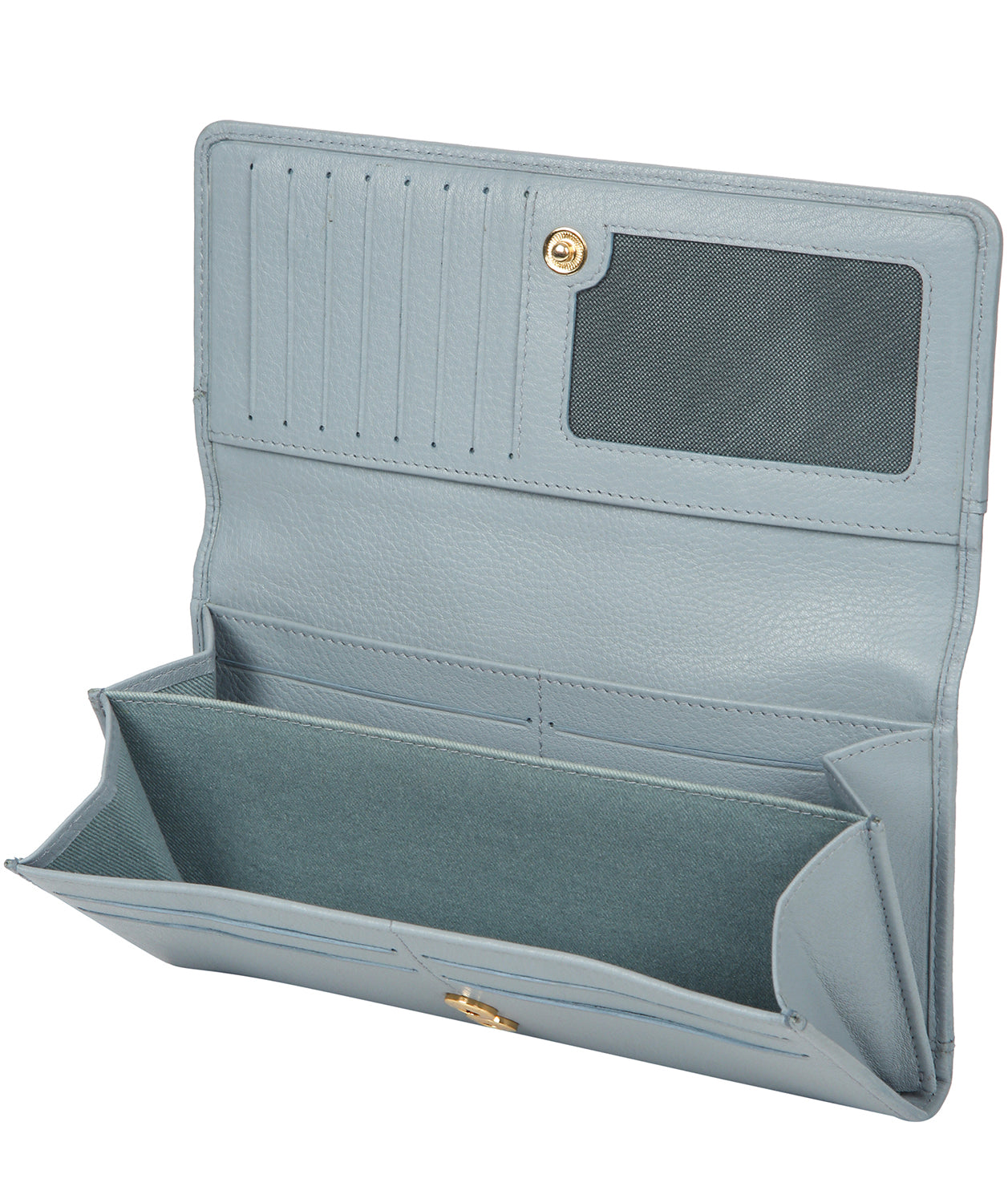 'Izabel' Cashmere Blue Leather Purse