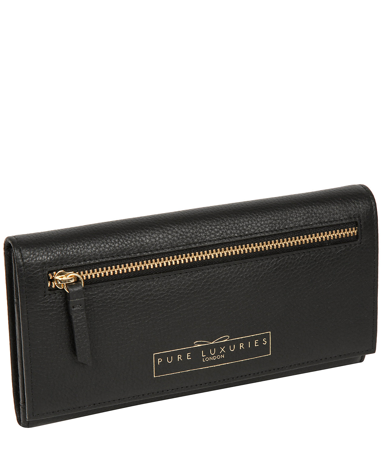 'Monika' Black Leather Purse