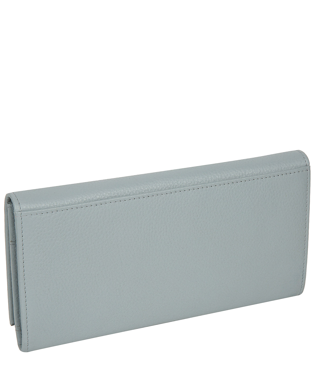 'Monika' Cashmere Blue Leather Purse