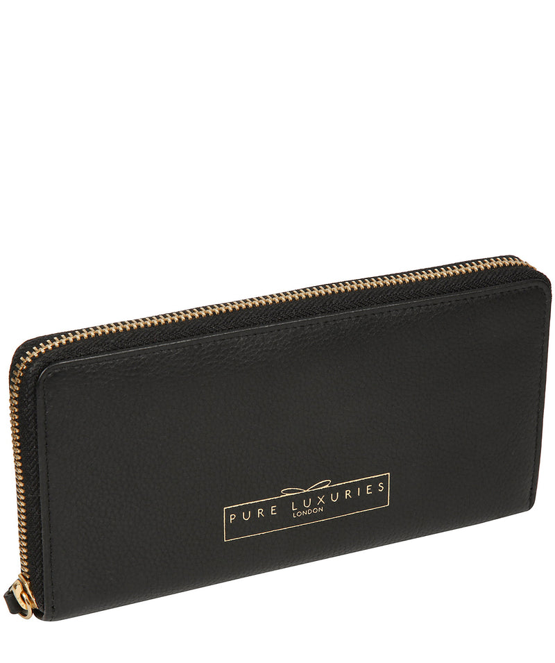 'Frieda' Black Leather Purse