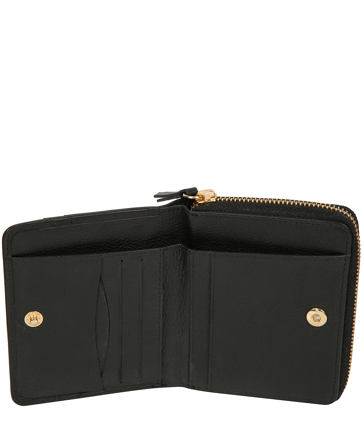 'Emely' Black Leather Purse