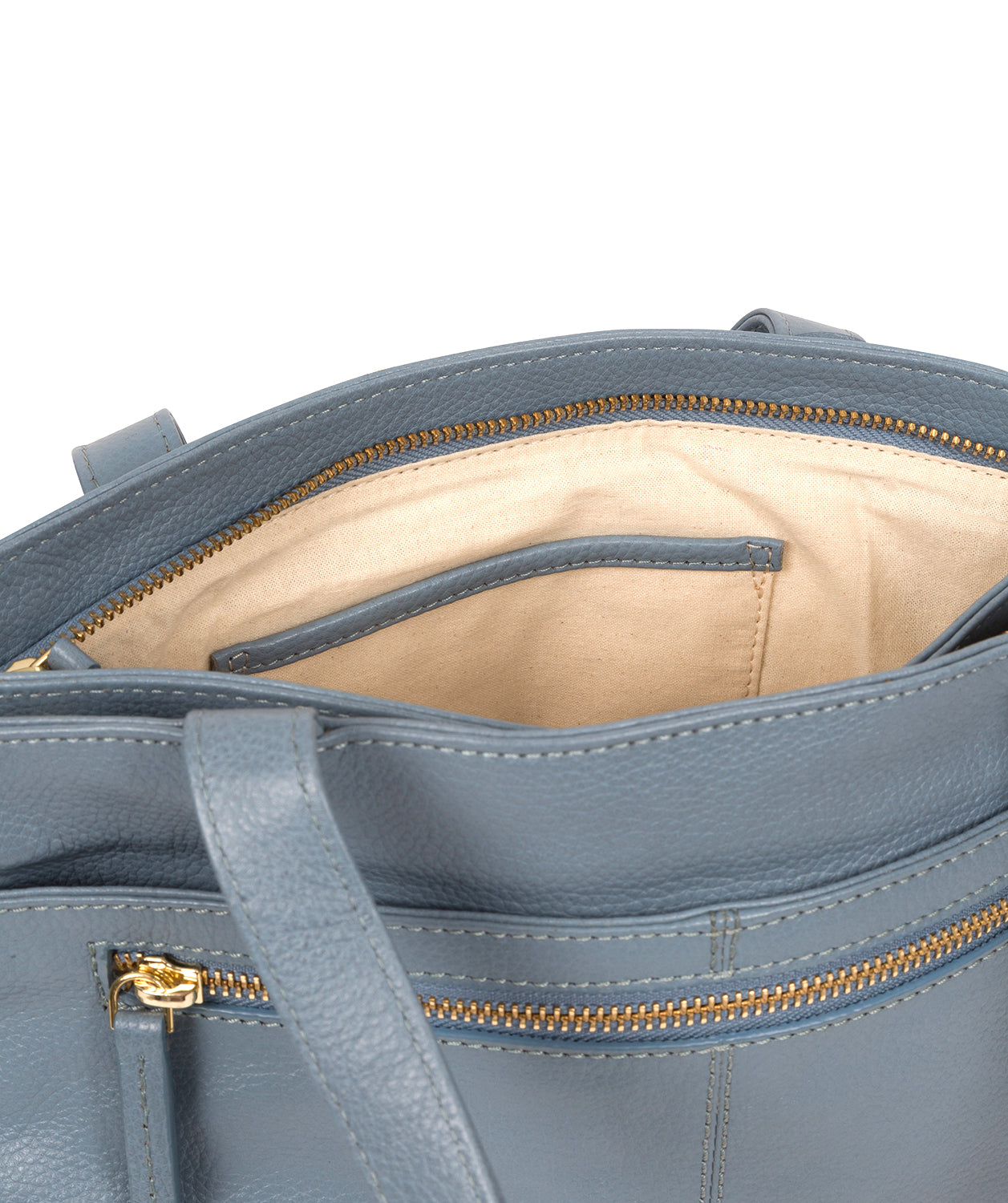 'Kate' Blue Cloud Leather Handbag