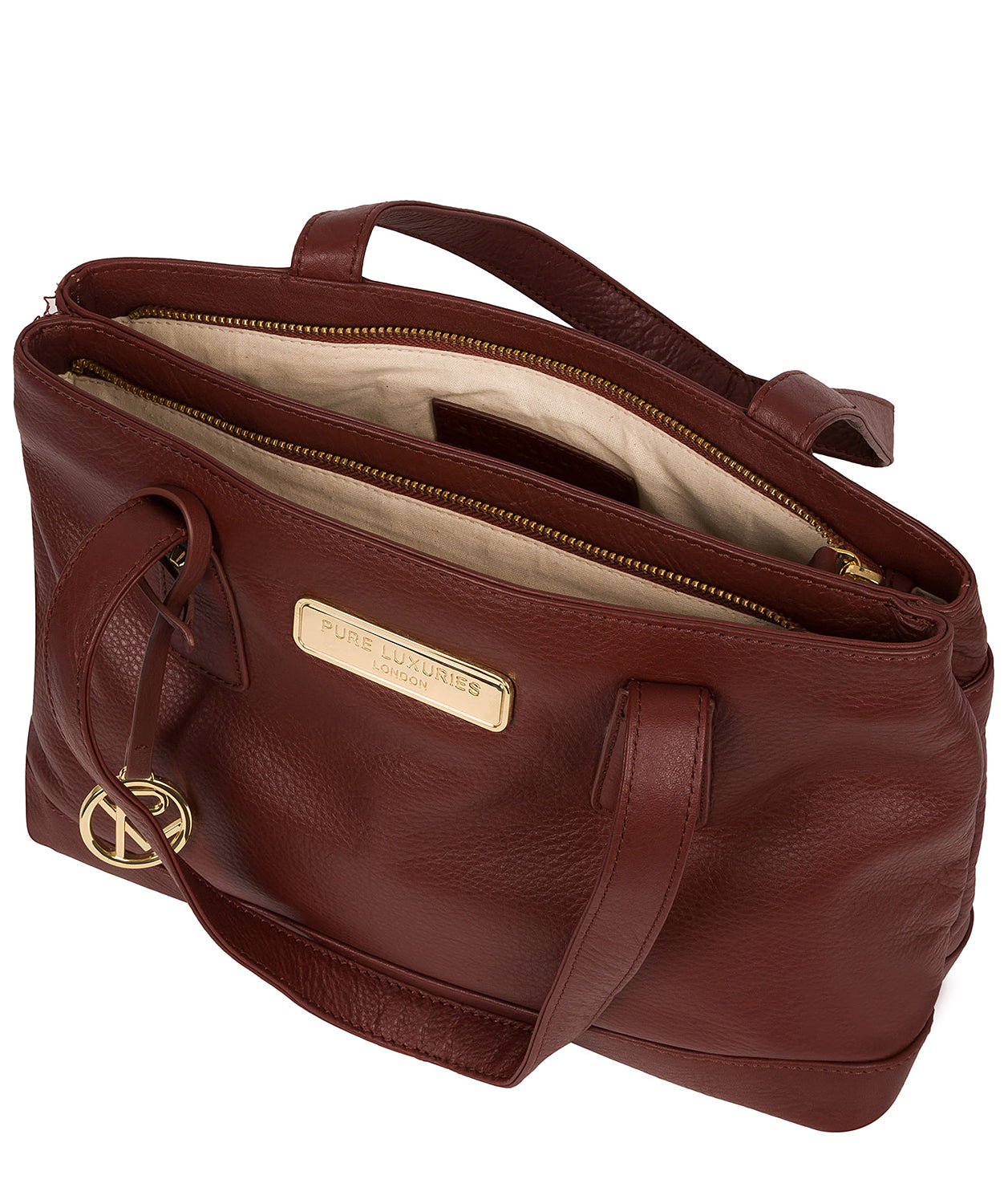 'Kate' Chestnut Leather Handbag