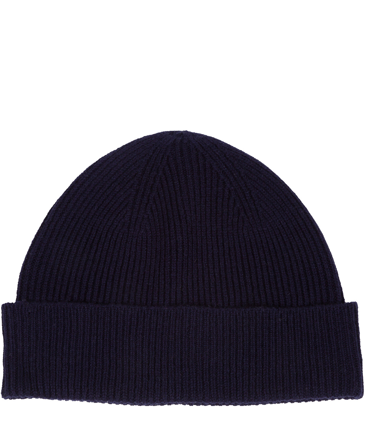 'Grizedale' Dark Navy Cashmere & Merino Wool Beanie Hat