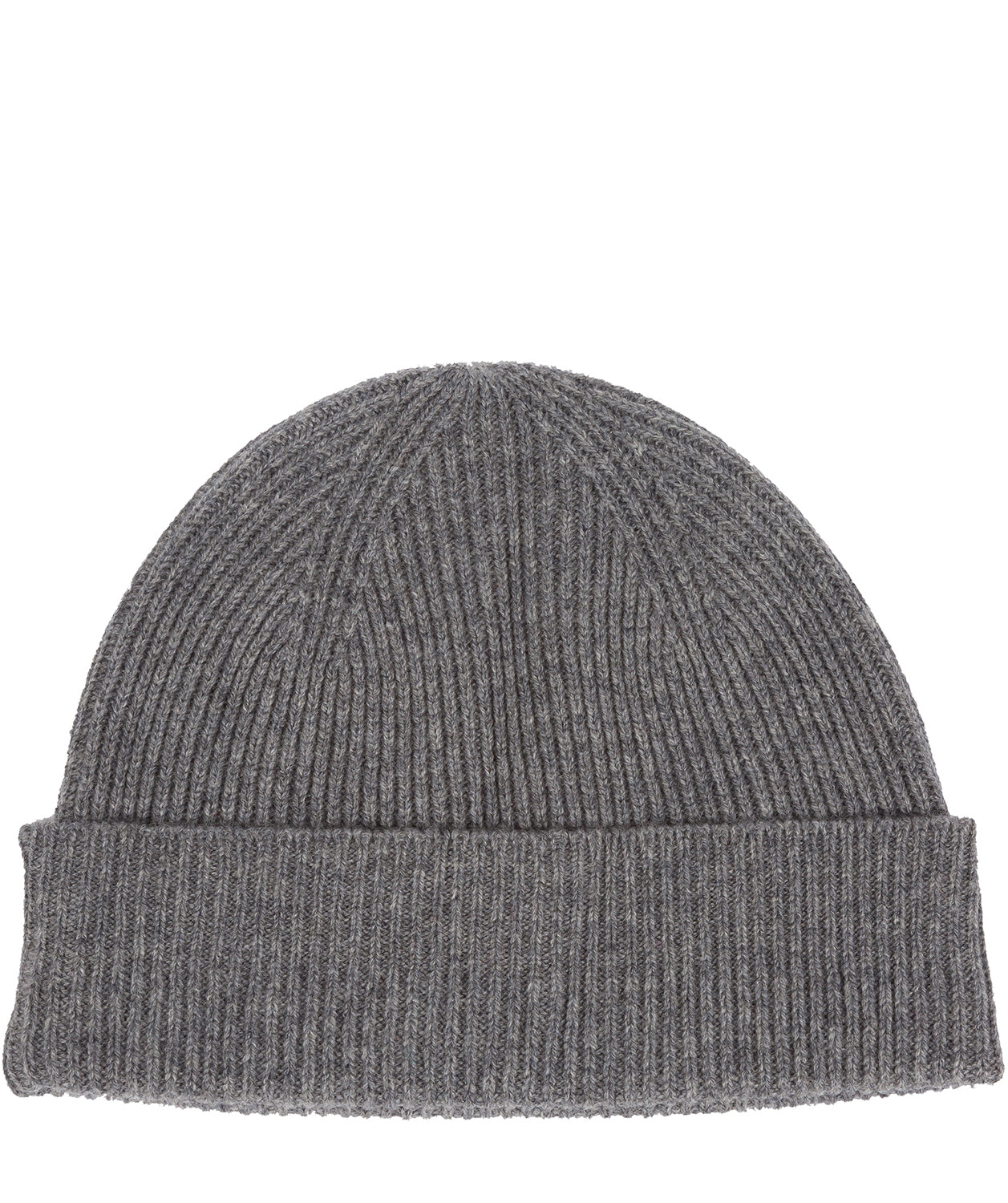 'Grizedale' Grey Cashmere & Merino Wool Beanie Hat